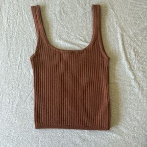 Wilfred cropped knit tank